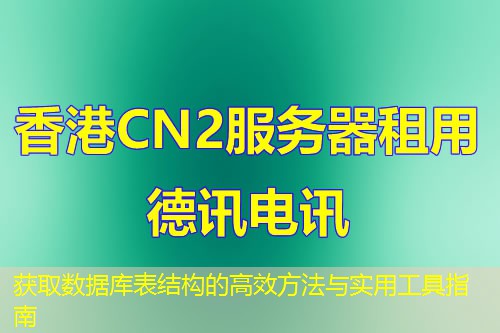 獲取數(shù)據(jù)庫表結(jié)構(gòu)的高效方法與實用工具指南