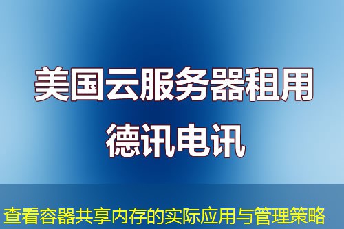 查看容器共享內(nèi)存的實際應用與管理策略