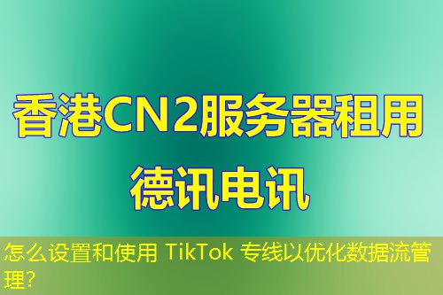 怎么設(shè)置和使用 TikTok 專線以優(yōu)化數(shù)據(jù)流管理？