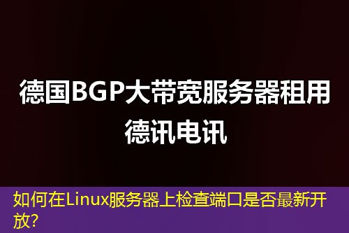 如何在Linux服務(wù)器上檢查端口是否最新開放？
